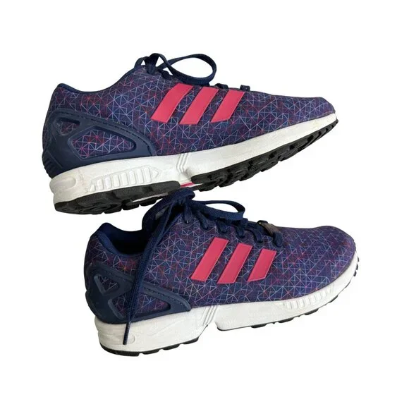 Adidas Torsion Womens Sneakers Navy/Pink Size 6 Athletic Running Shoes Geometric - Picture 7 of 16